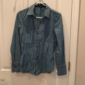 Fitted Express button down shirt